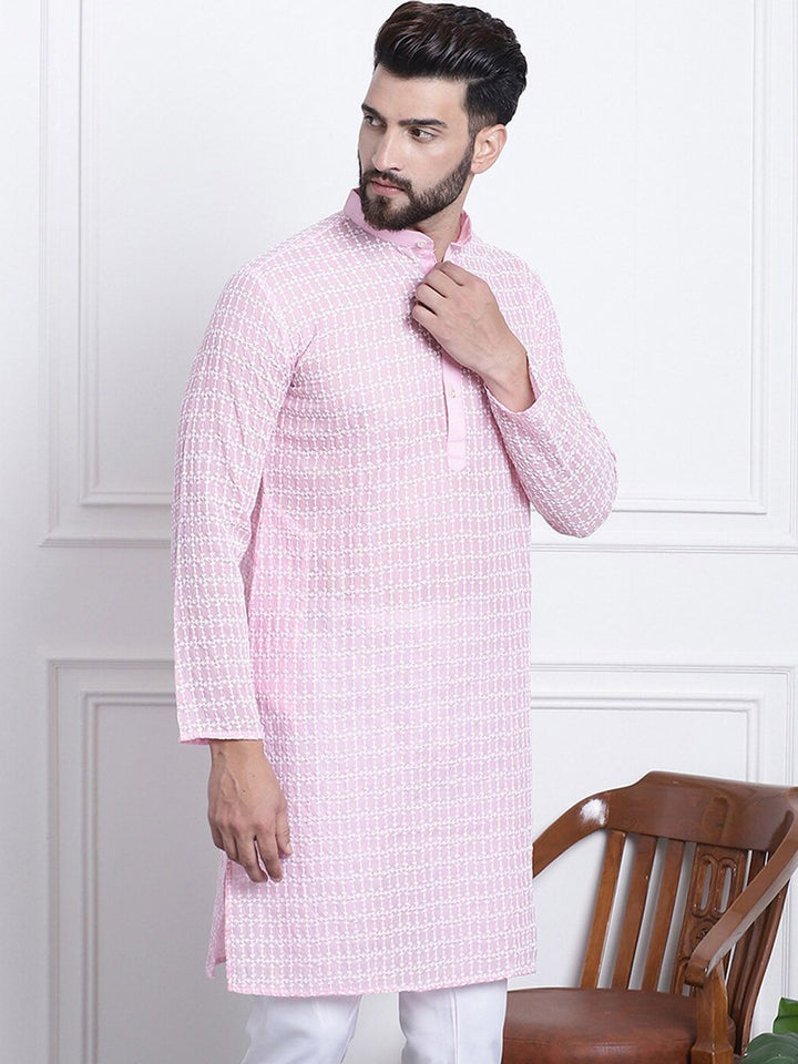 SOJANYA Ethnic Motifs Embroidered Pure Cotton Kurta