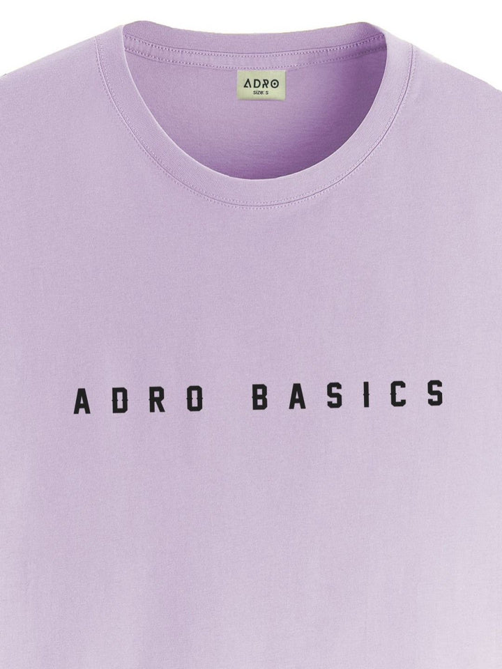 ADRO Men Typography Raw Edge T-shirt