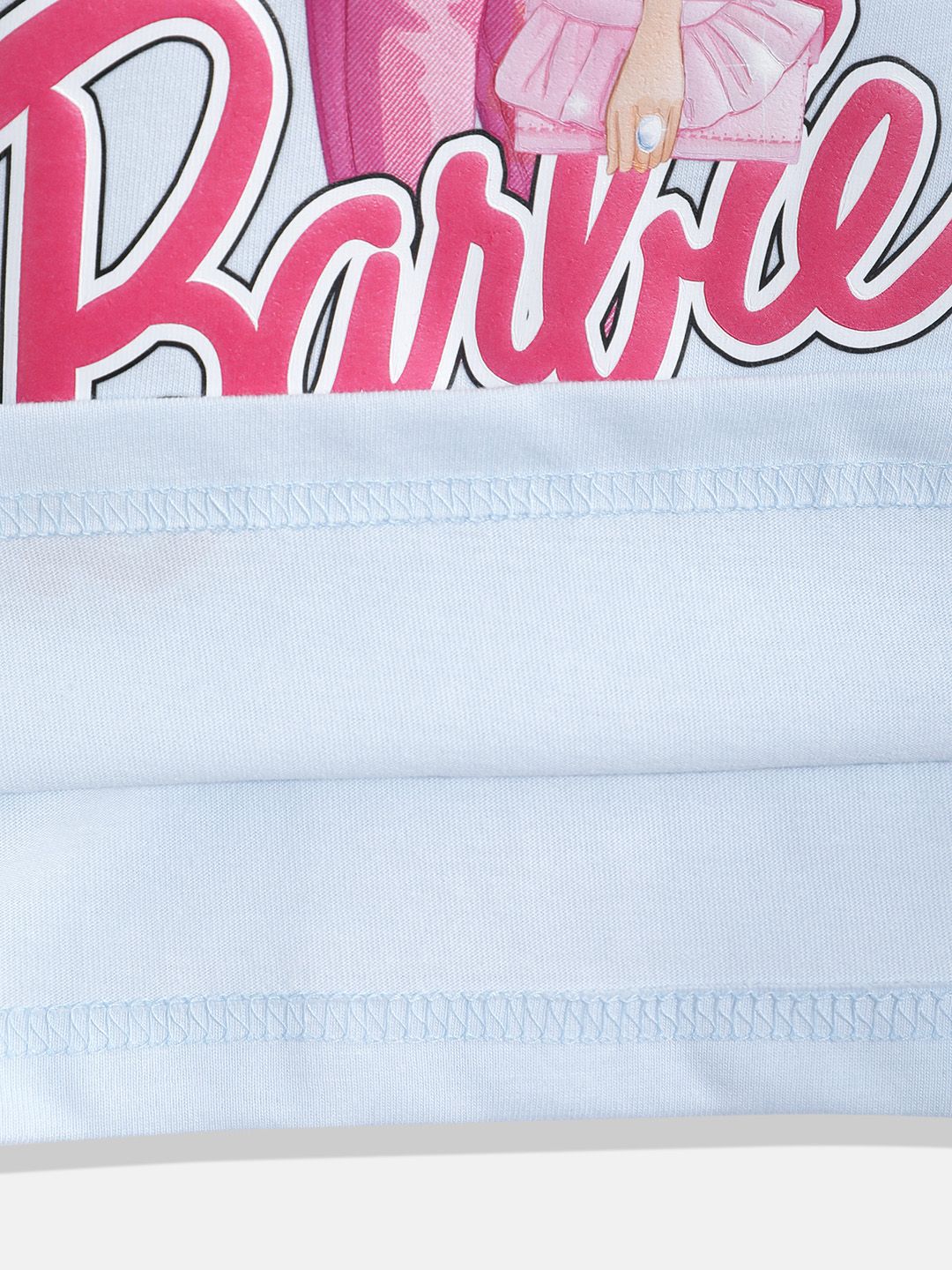 Happy Faces Girls Barbie Printed Pure Cotton T-shirt