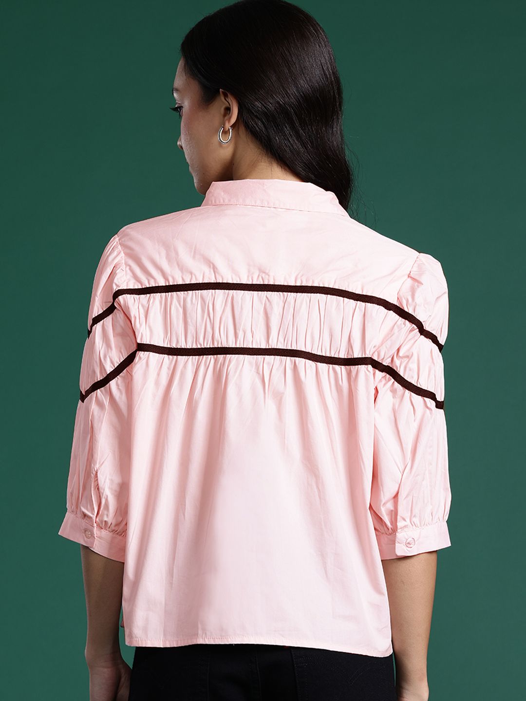 DressBerry Pure Cotton Striped Casual Shirt