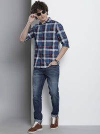 The Indian Garage Co Men Checked Casual Shirt