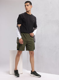 HRX by Hrithik Roshan Men Mid-Rise Cargo-Style Lifestyle Shorts