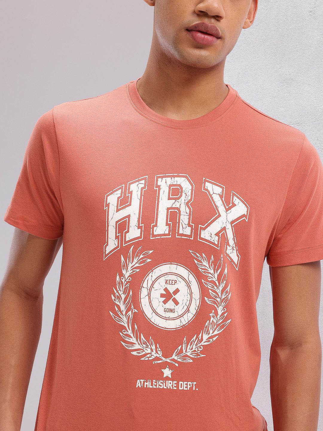 HRX by Hrithik Roshan Brand Logo Printed Lifestyle T-shirt