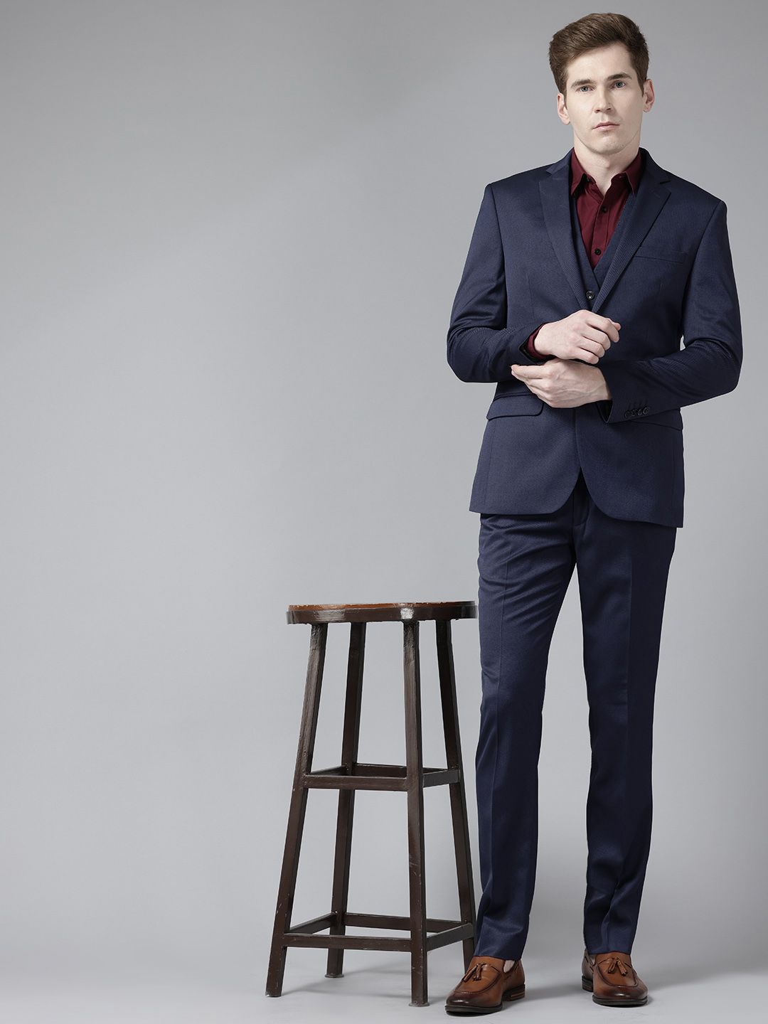 Park Avenue Slim Fit Party Blazer & Trousers with Waistcoat