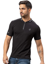 Menjadi T-shirt kolar polo pepejal lelaki manusia manusia