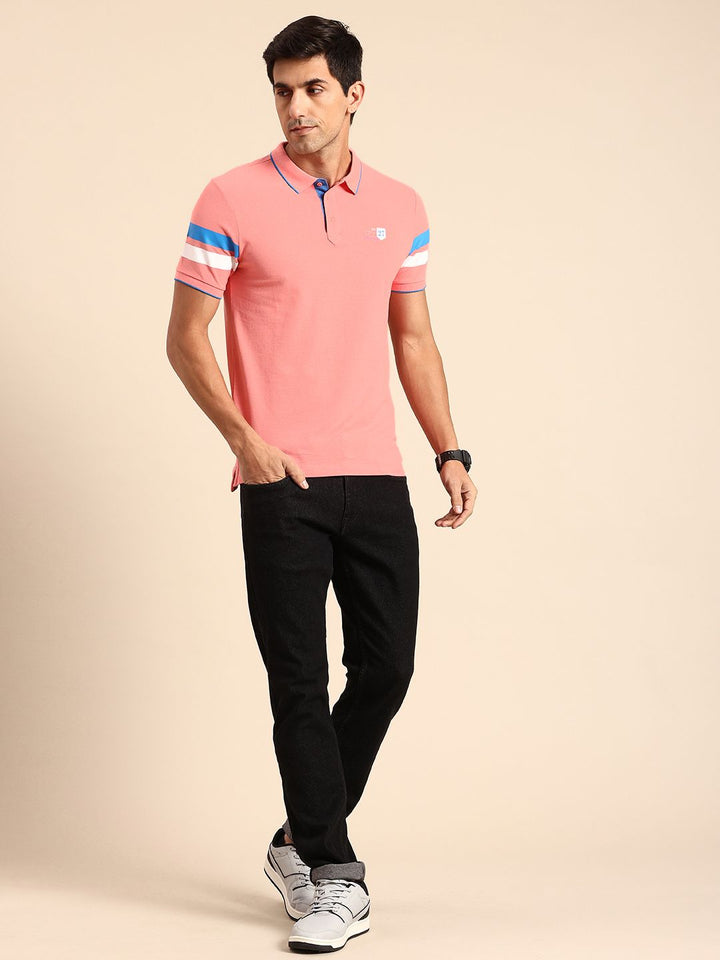 Being Human Pure Cotton Polo Collar T-shirt