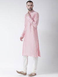 KeSah lelaki merah jambu pepejal lurus kurta