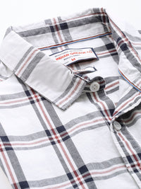 The Indian Garage Co Slim Fit Checked Pure Cotton Casual Shirt