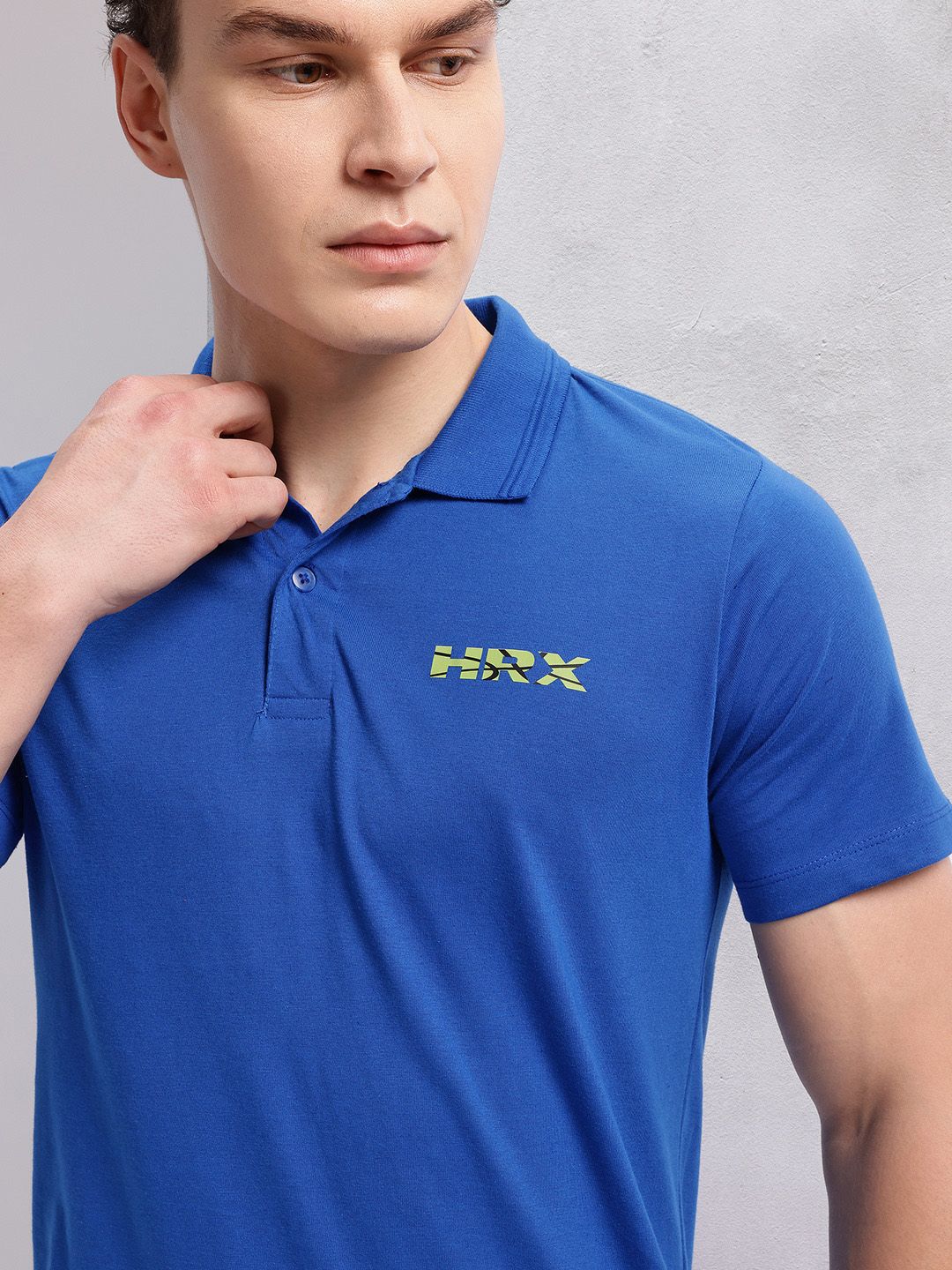 HRX by Hrithik Roshan Lifestyle Polo Collar T-shirt