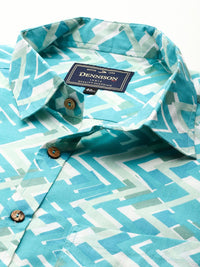 Block Printed Oversized Casual Shirt