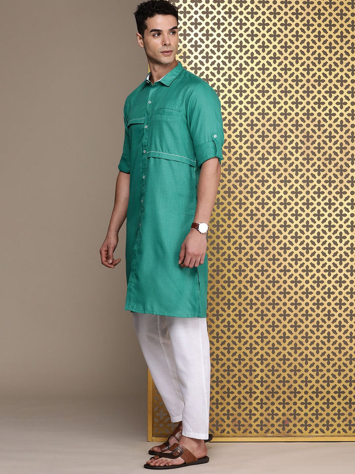 House of Pataudi Men Jashn Pathani Kurta With Trousers