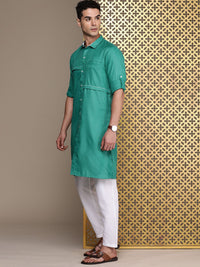 House of Pataudi Men Jashn Pathani Kurta With Trousers