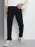The Indian Garage Co Men Navy Blue Skinny Fit Applique Stretchable Jeans