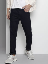 The Indian Garage Co Men Navy Blue Skinny Fit Applique Stretchable Jeans