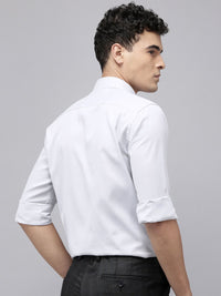 Park Avenue Slim Fit Geometric Self Designed Formal Shirt