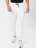 SPYKAR Men Printed Detail Mid Rise Cotton Joggers