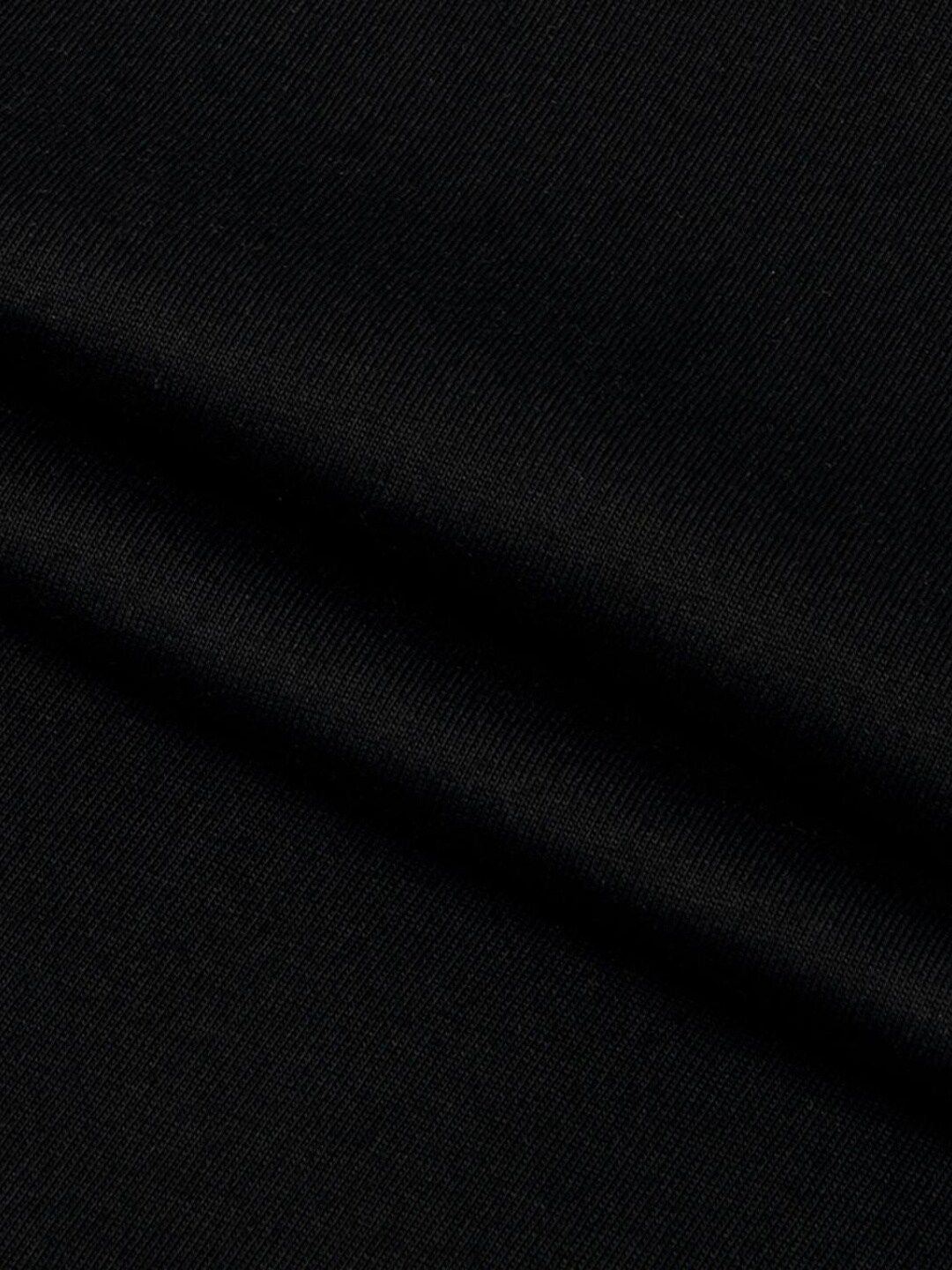 Bewakoof Women Black Drop-Shoulder Sleeves Oversized  100% Cotton T-shirt