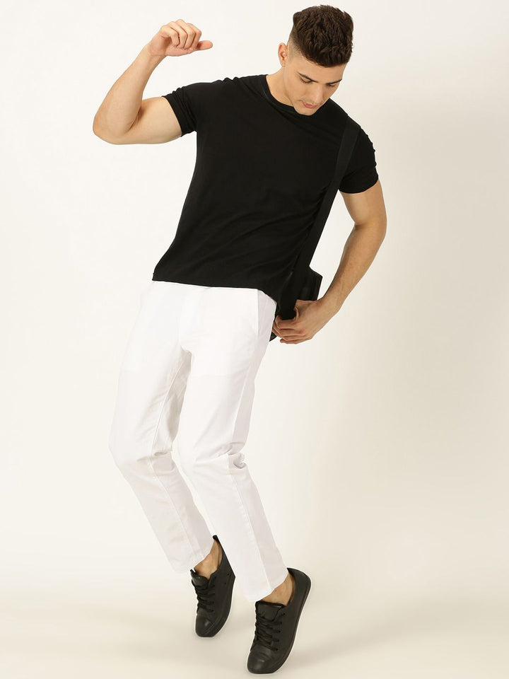 Thomas Scott Men Smart Mid Rise Cotton Trousers