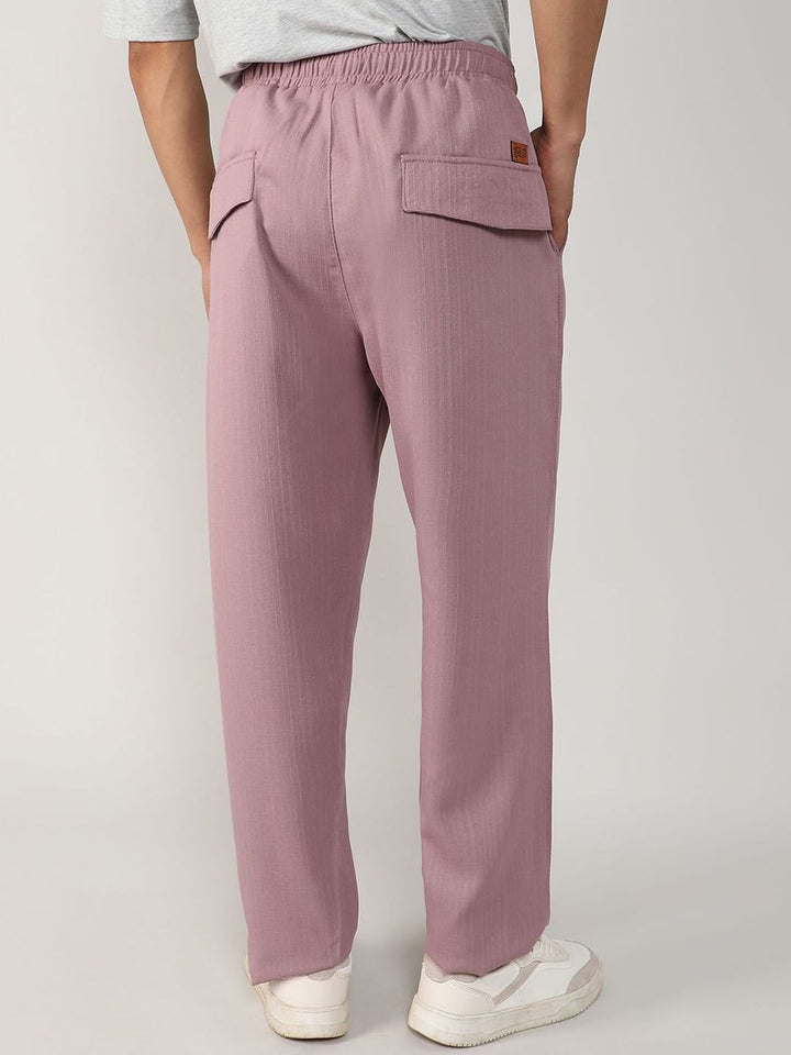 Campus Sutra Men Comfort Mid-Rise Easy Wash Joggers seluar