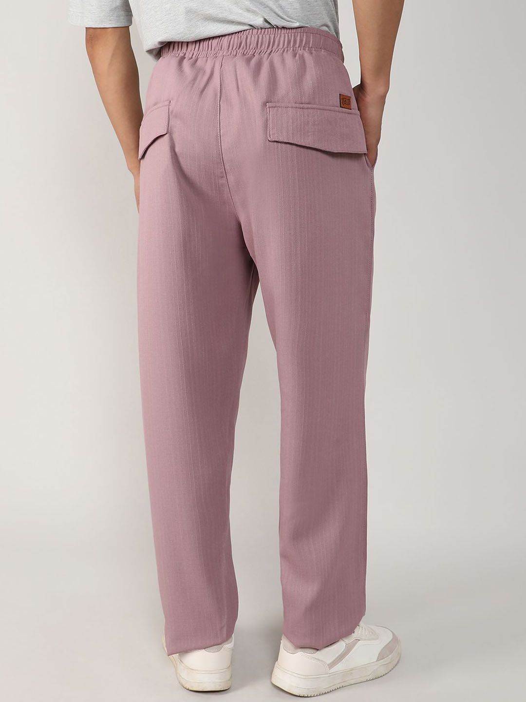Campus Sutra Men Comfort Mid-Rise Easy Wash Joggers seluar