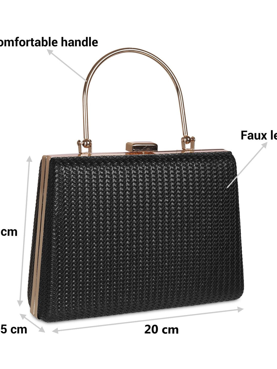 Metro Textured Box Clutch
