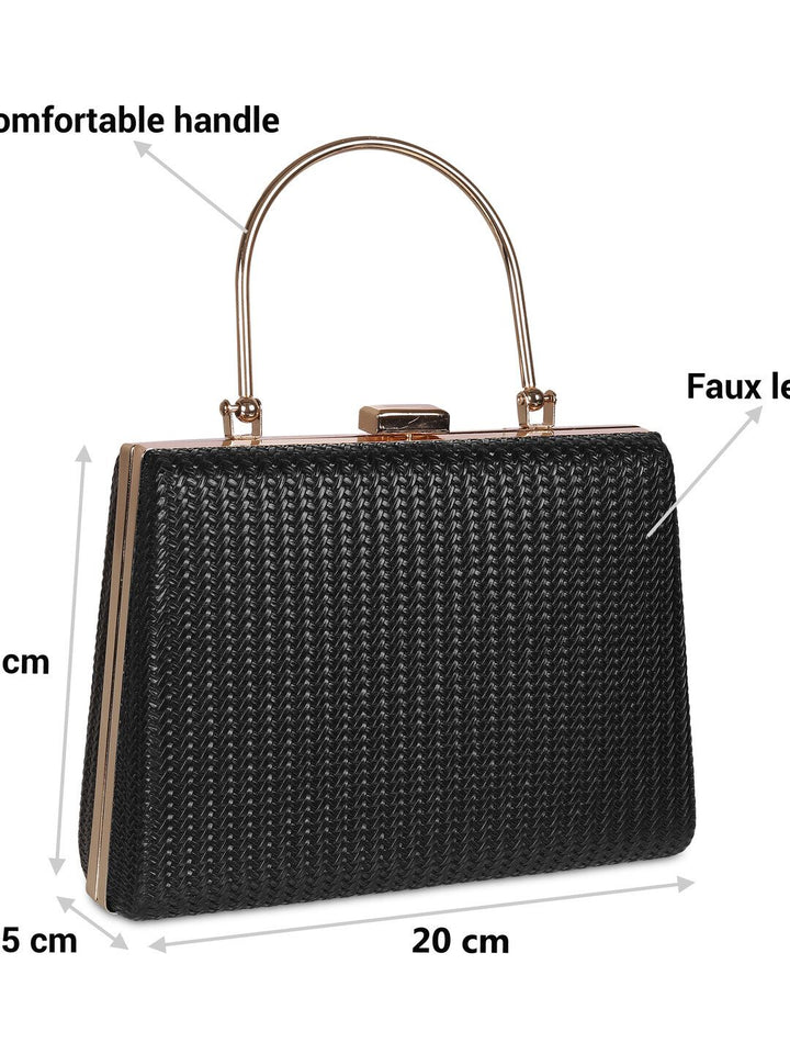 Metro Textured Box Clutch