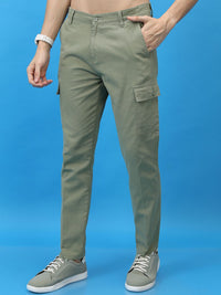 Lelaki Highlander Tapered sesuai dengan Cargo Cotton Plain Mid Rise Pepejal