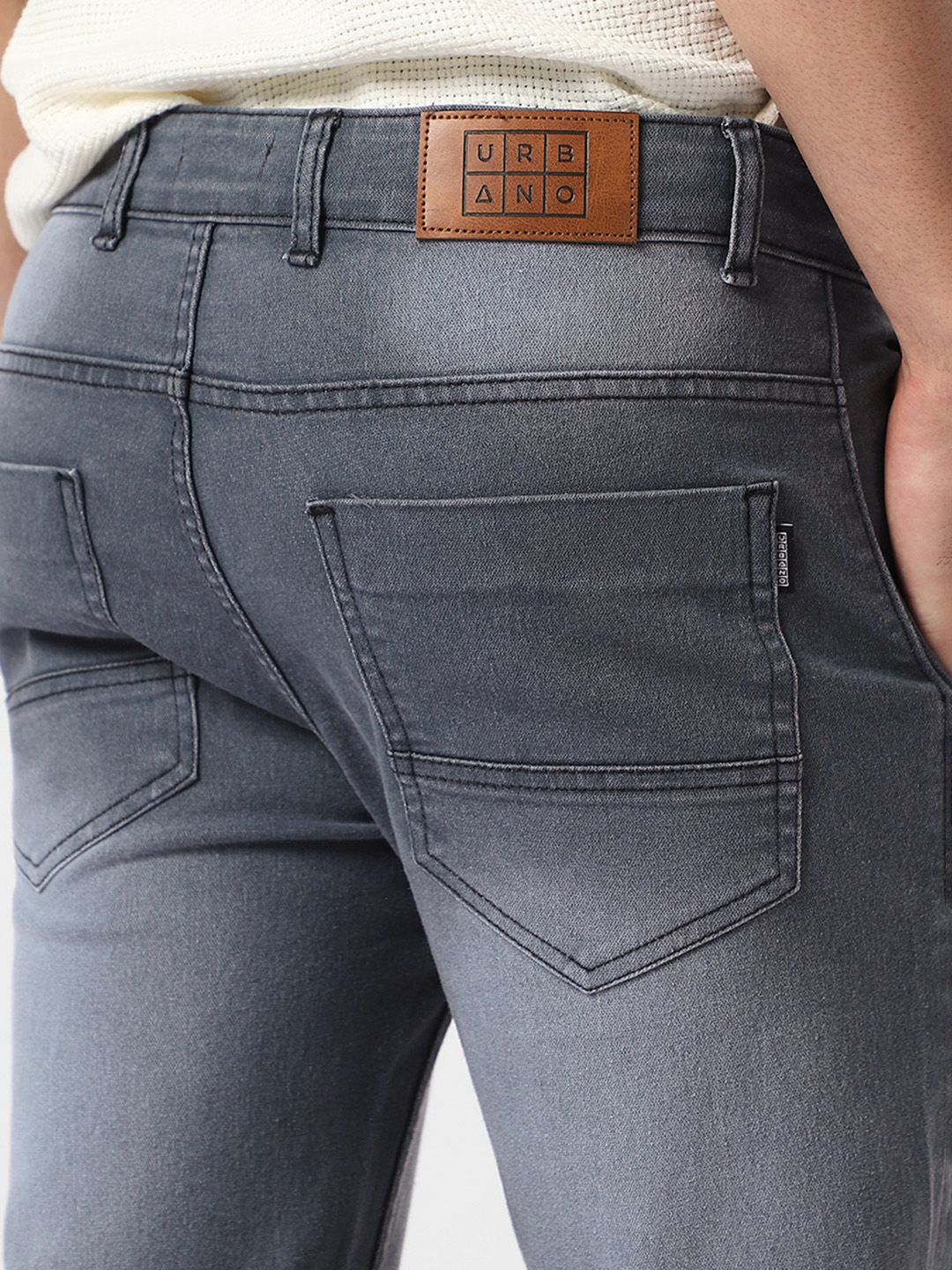 Urbano Fashion Men Regular Fit Washed Stretchable Jeans