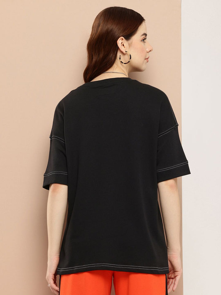 Difference of Opinion Women Oversized Drop Shoulder Ultra Soft Drapey Cotton T-Shirt