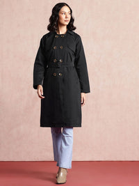all about you Knee Length Pure Cotton Trench Coat
