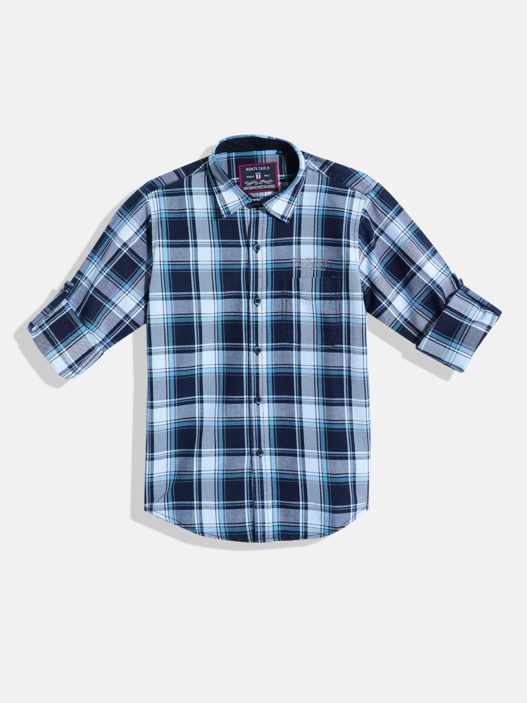 Monte Carlo Boys Checked Casual Smart Fit Shirt