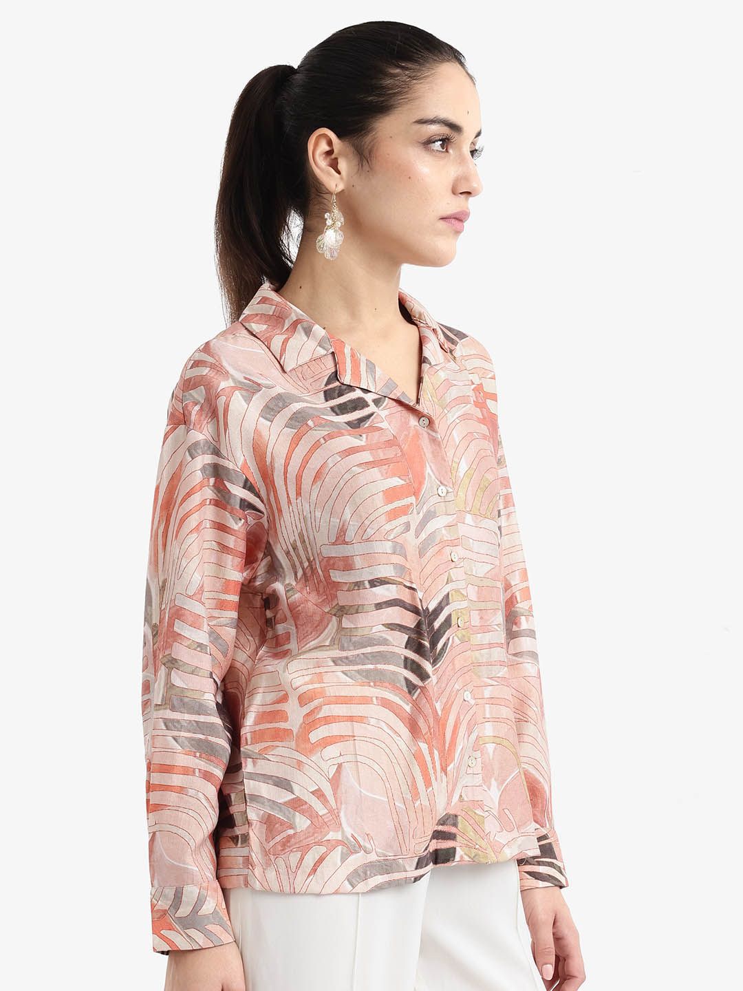 RAREISM Tropical Print Top