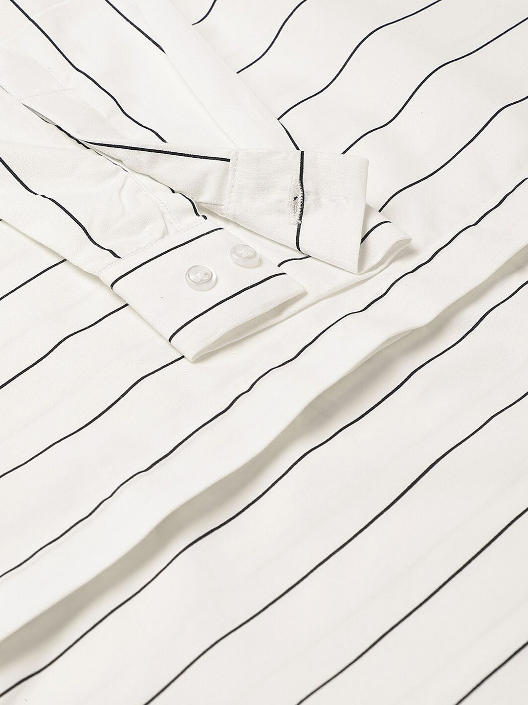 Hancock Vertical Striped Slim sesuai kemeja kapas tulen kasual