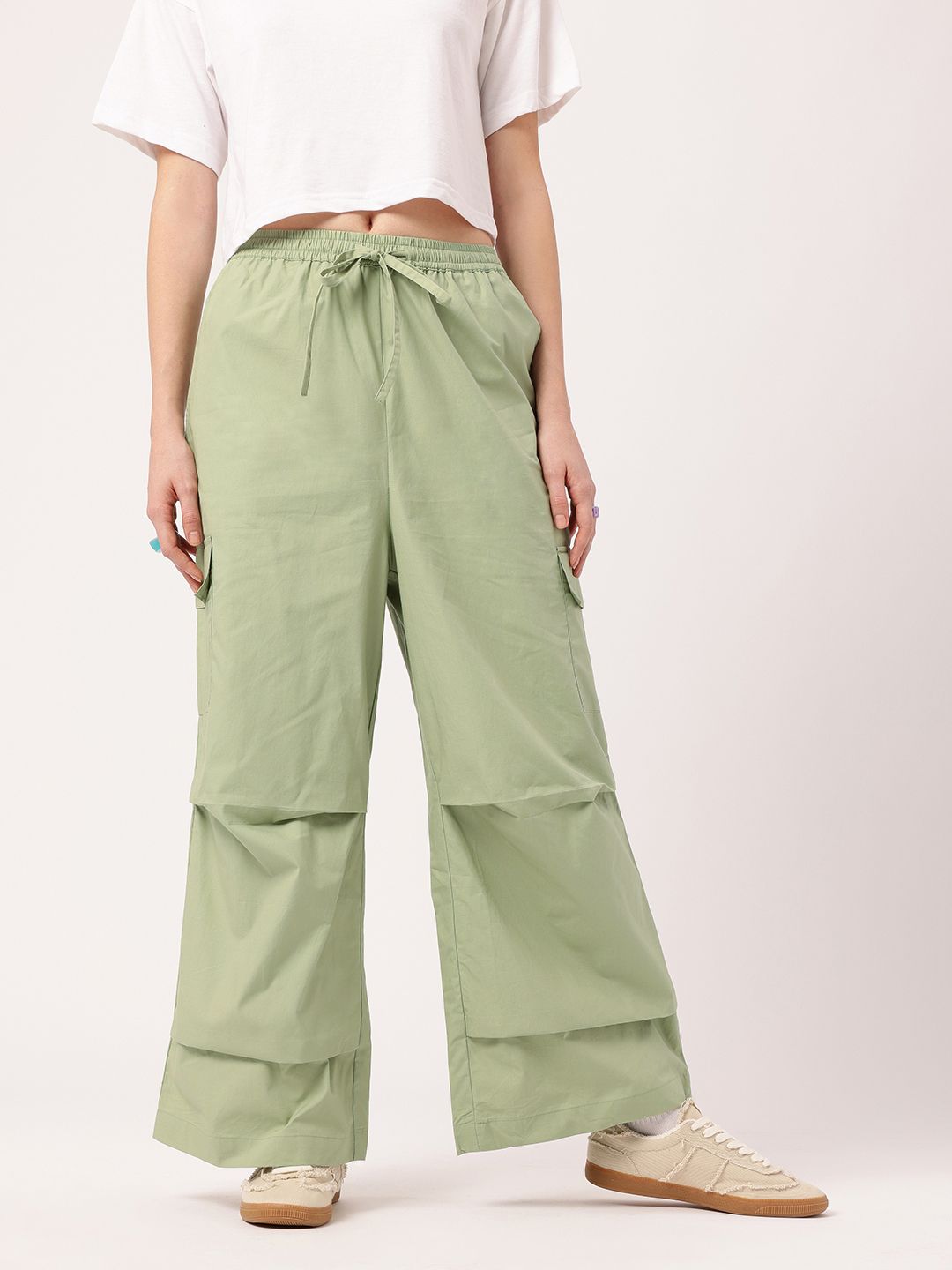 DressBerry Women Indie Street Smart In Cargo Grooves Trousers