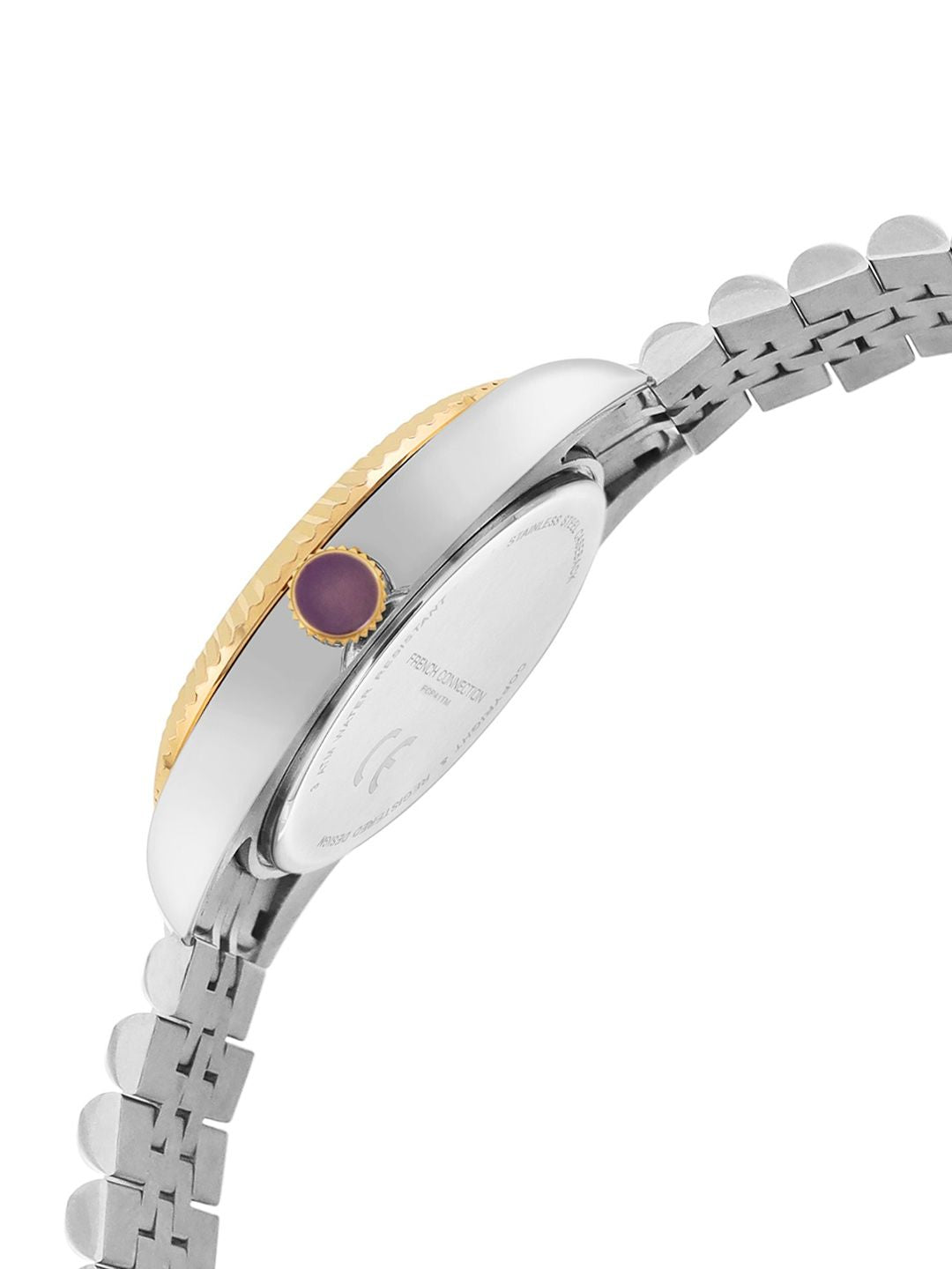 French Connection Men Dial & Stainless Steel Bracelet Style Straps Analogue Watch FCP41TM