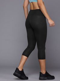 HRX by Hrithik Roshan Women Brand Logo Print Detail Three-Fourth Lifestyle Tights