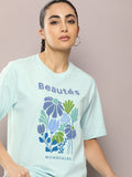 DILLINGER Graphic Printed Oversized Embossed Pure Cotton T-shirt