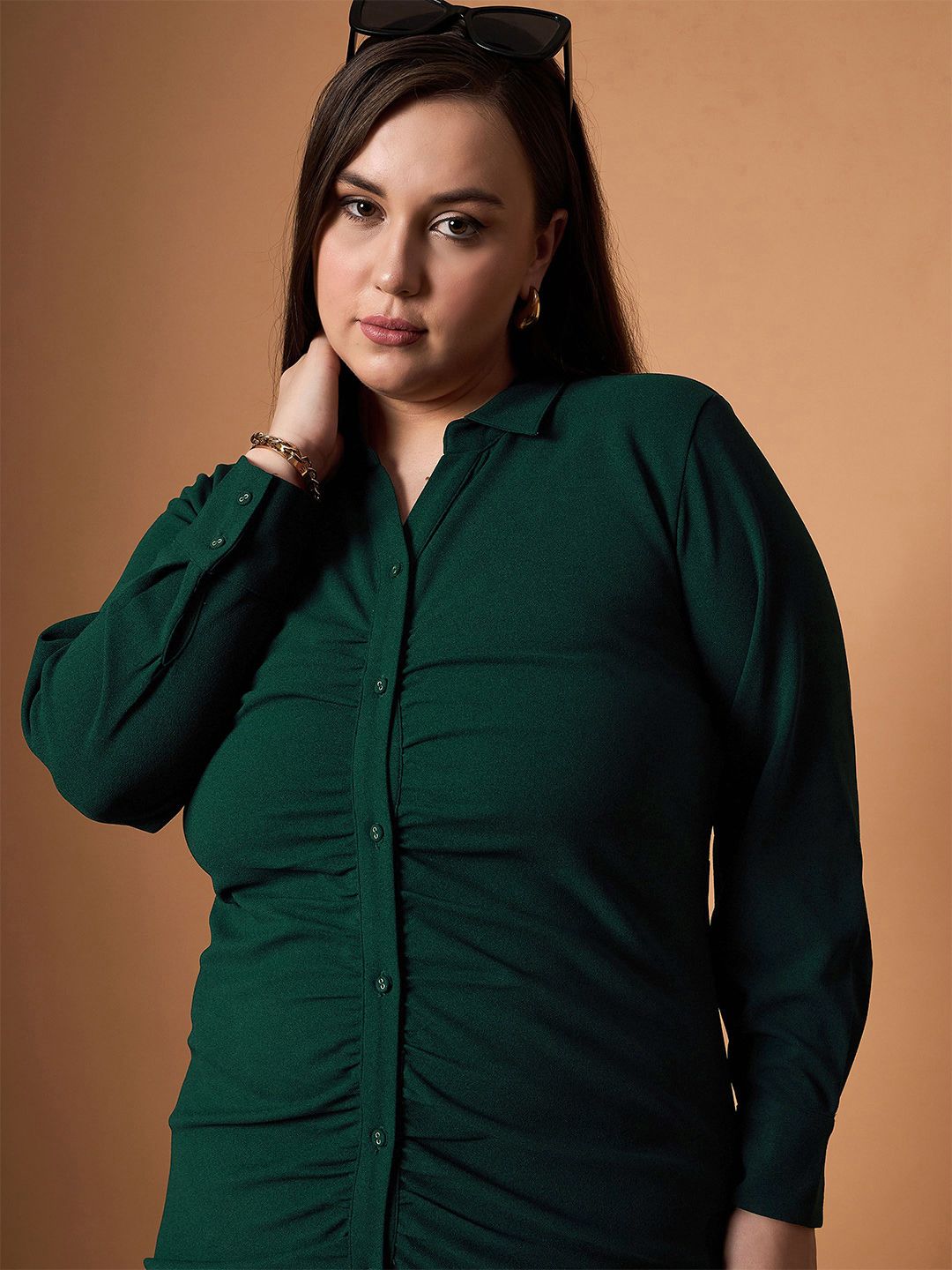 SASSAFRAS Curve Shirt Dress