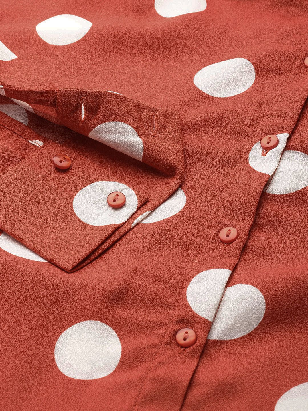 DressBerry Women Polka Dot Print Casual Shirt