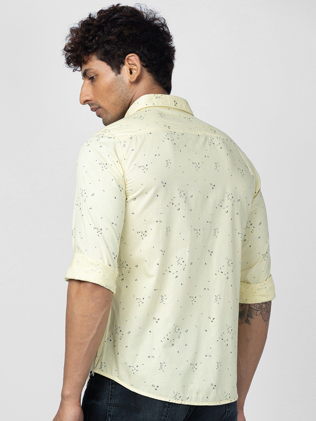 SPYKAR Men Slim Fit Printed Casual Cotton Shirt