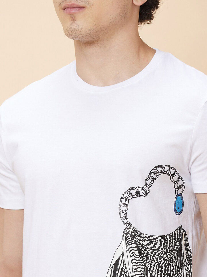 Being Human Graphic Printed Round Neck T-shirt