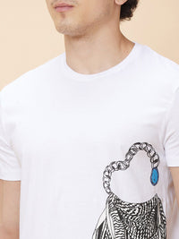 Being Human Graphic Printed Round Neck T-shirt