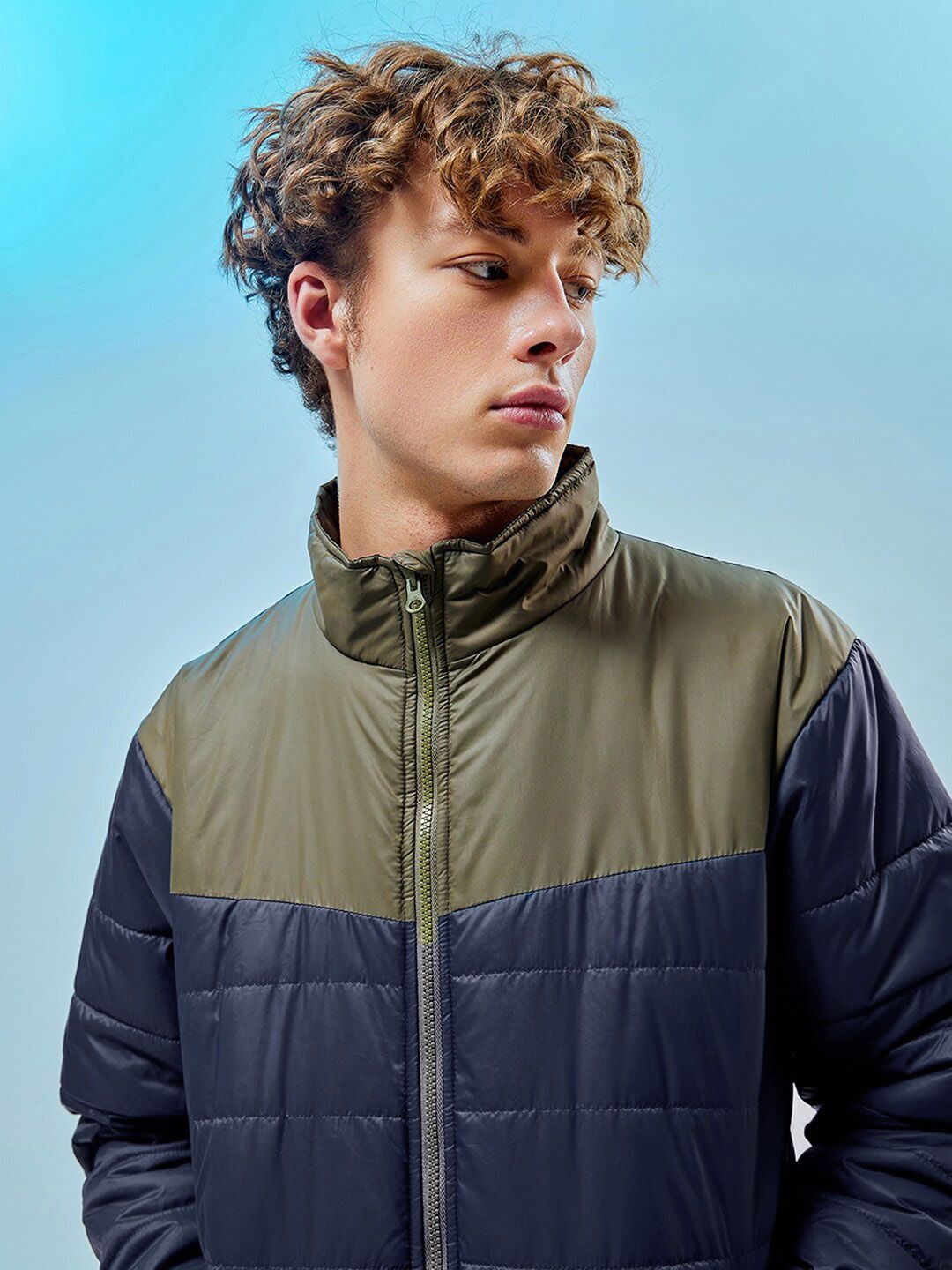 Bewakoof Block Oversized Puffer Jacket