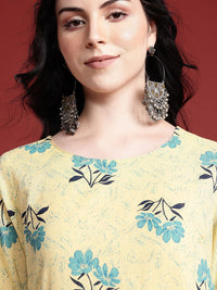 Anouk Women Pure Cotton Floral Printed Kurta