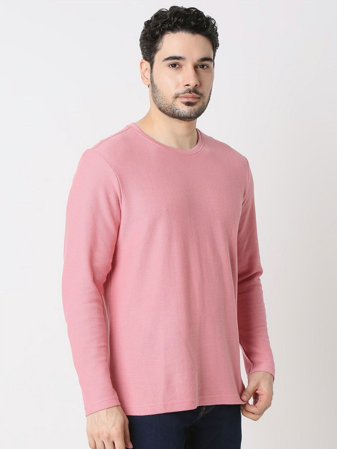 SPYKAR Men Solid Round Neck Cotton T-shirt