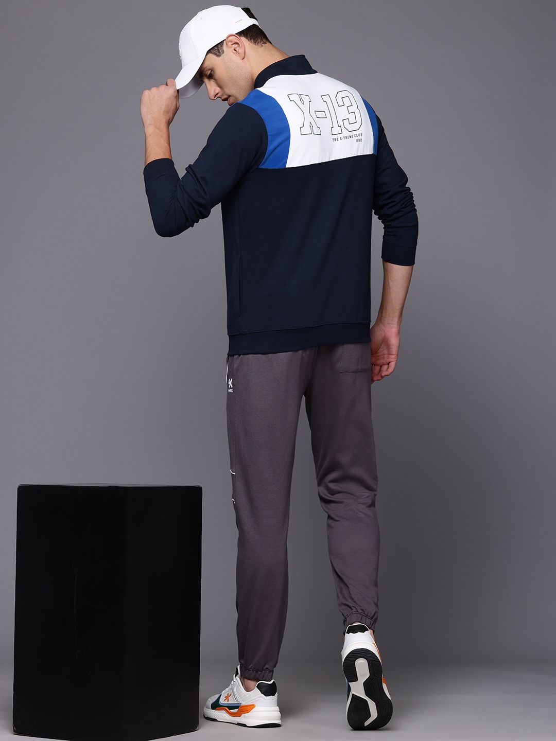 HRX by Hrithik Roshan Colourblocked Half Zipper Lifestyle Sweatshirt