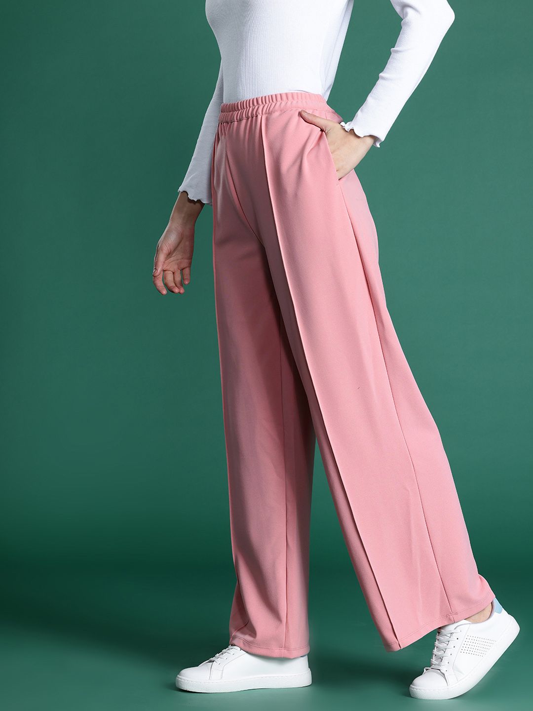 DressBerry Women High-Rise Trousers