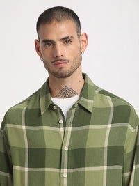 THE BEAR HOUSE Tartan Checked Flannel Casual Pure Cotton Shirt