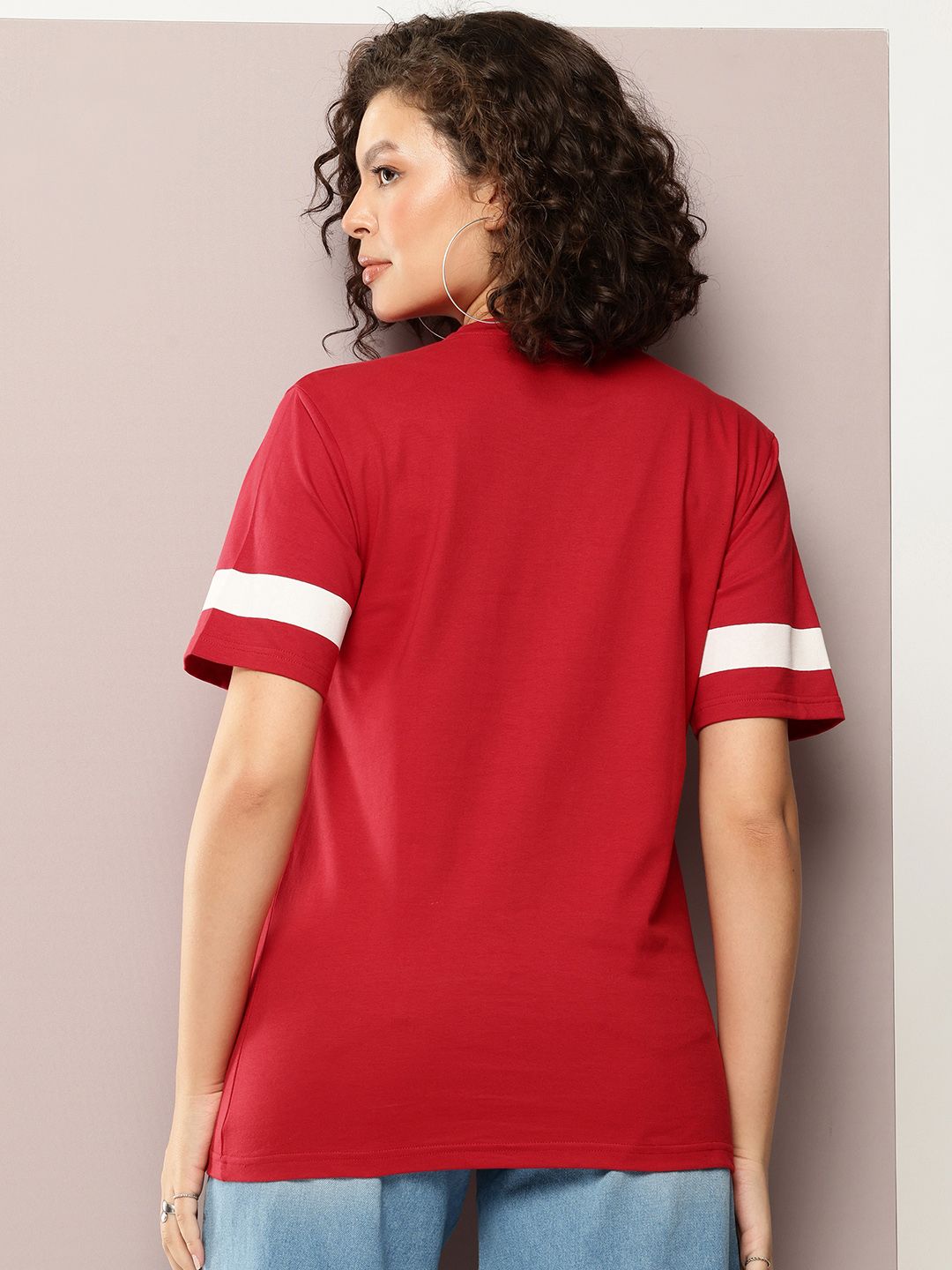 DILLINGER Women Oversized Printed Crew Neck Tshirt