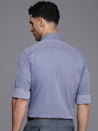 Raymond Self Design Slim Fit Opaque Pure Cotton Formal Shirt